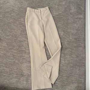 Zara Straight Slit Pants Size xs cream color worn once (like new)